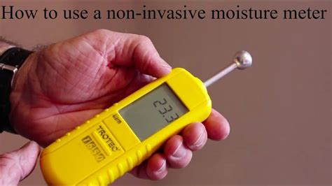 trotec t650 non invasive moisture meter|How to use a non.